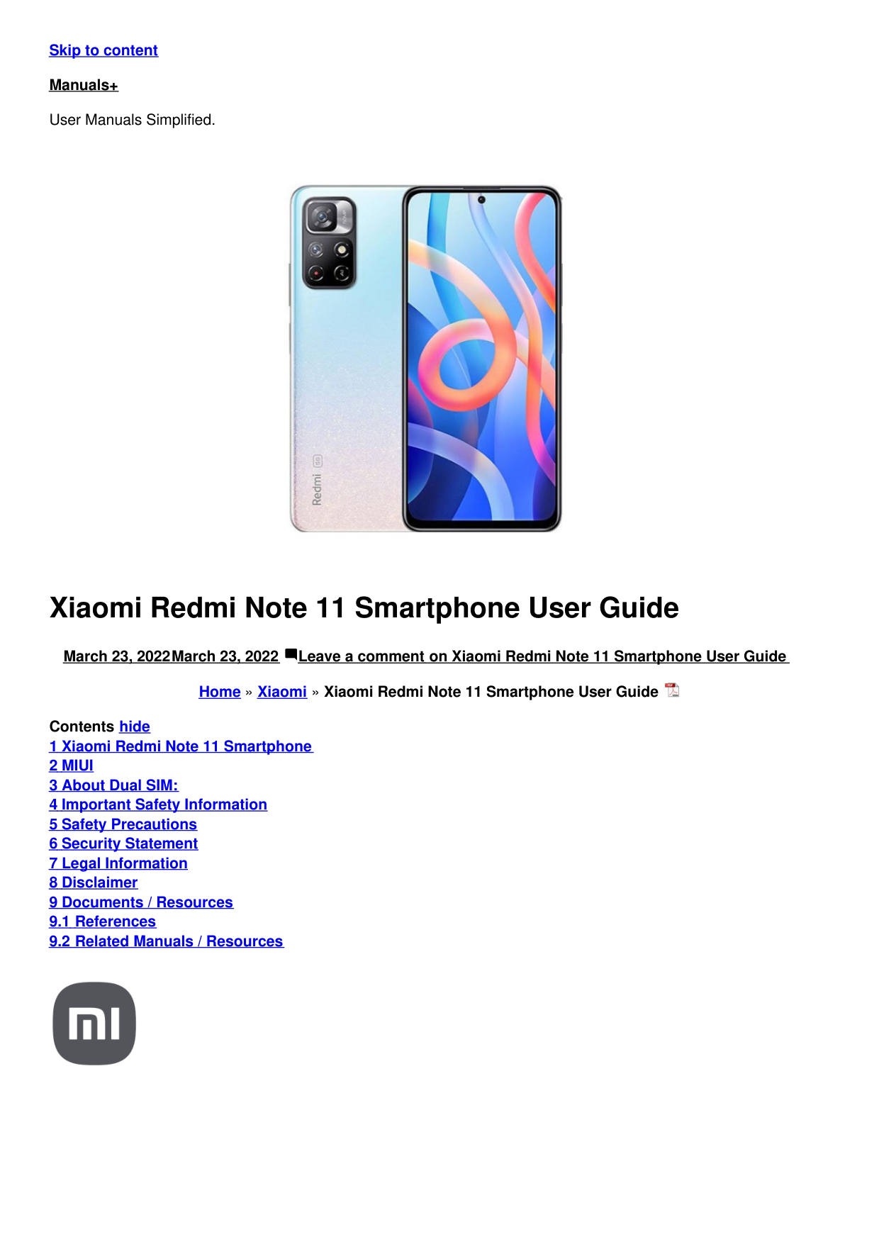Xiaomi 2201117sg Redmi Note 11s Smartphone