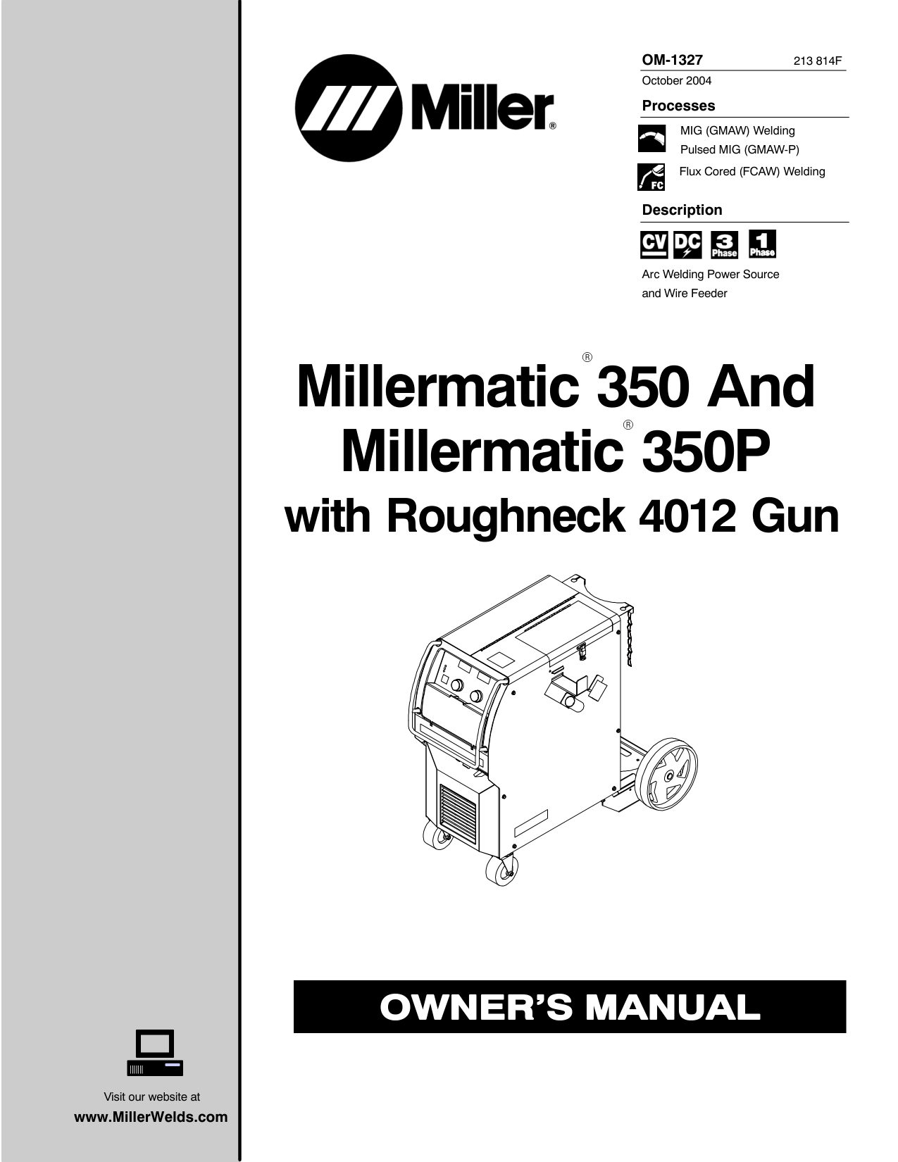 Miller 350P Welder manual