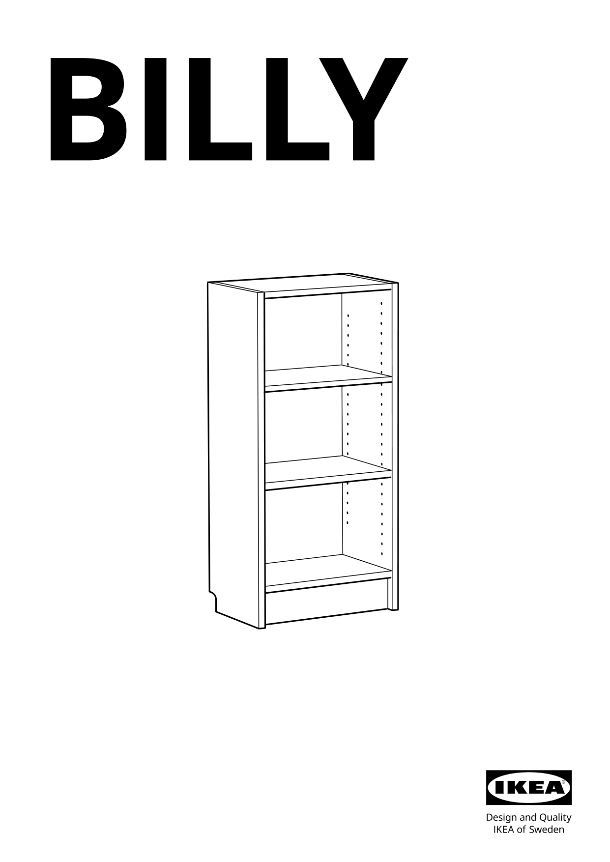 Ikea Billy Bookcase manual