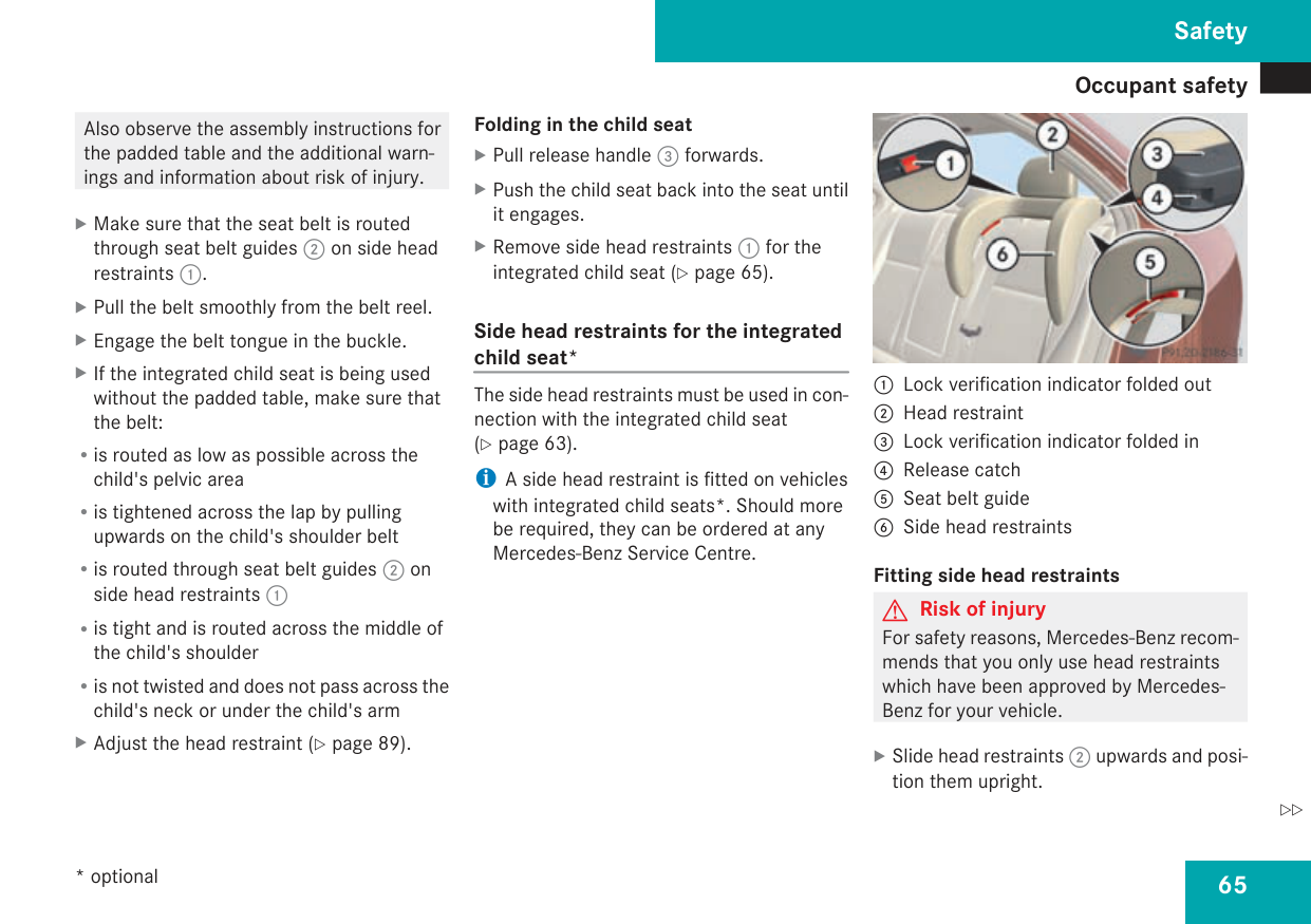 Manual page 68 — Mercedes Benz error ESP (Electronic Stability Program) warning lamp