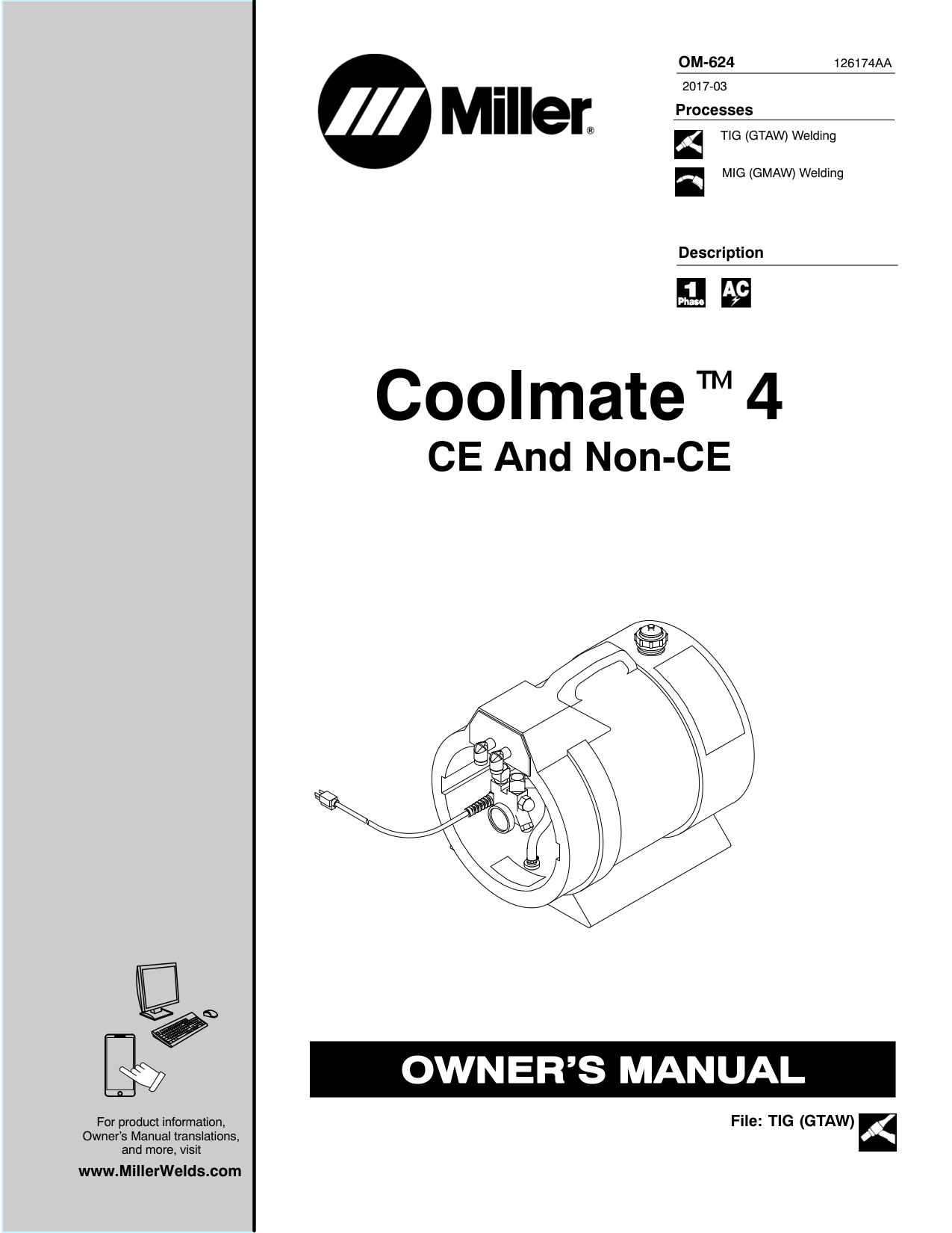 Miller Coolmate 4 Cooling System manual