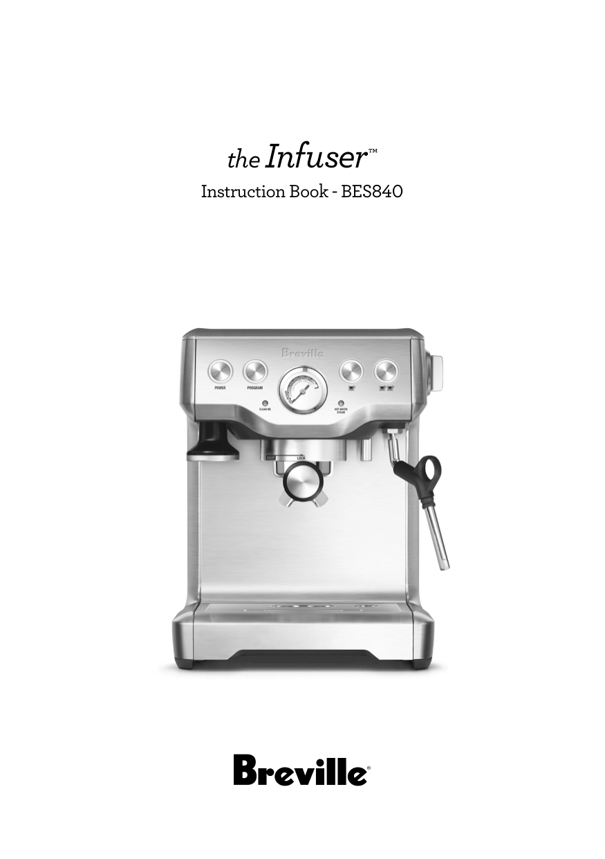 Breville Descale Espresso Machine manual