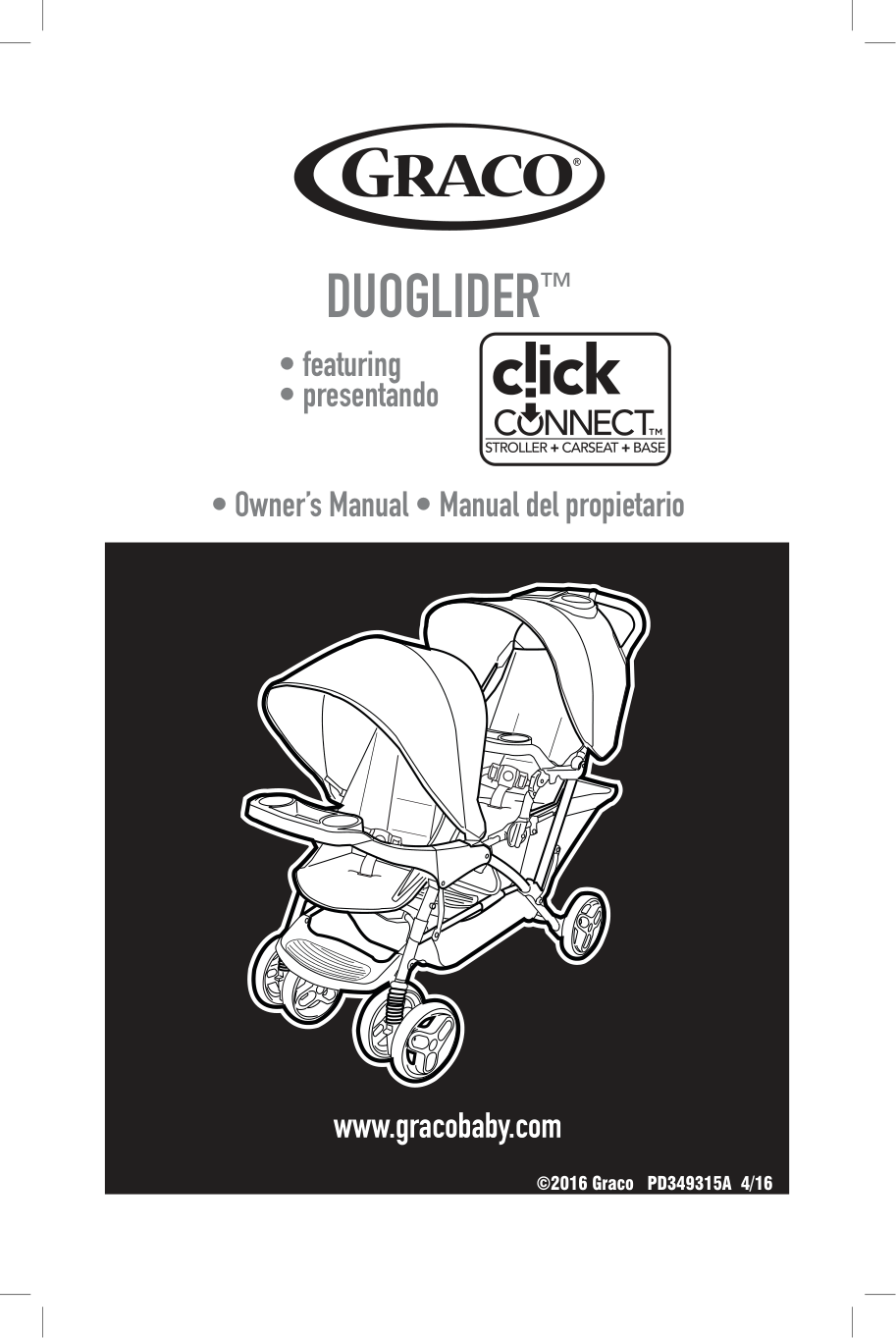 Graco Duoglider Double Stroller manual