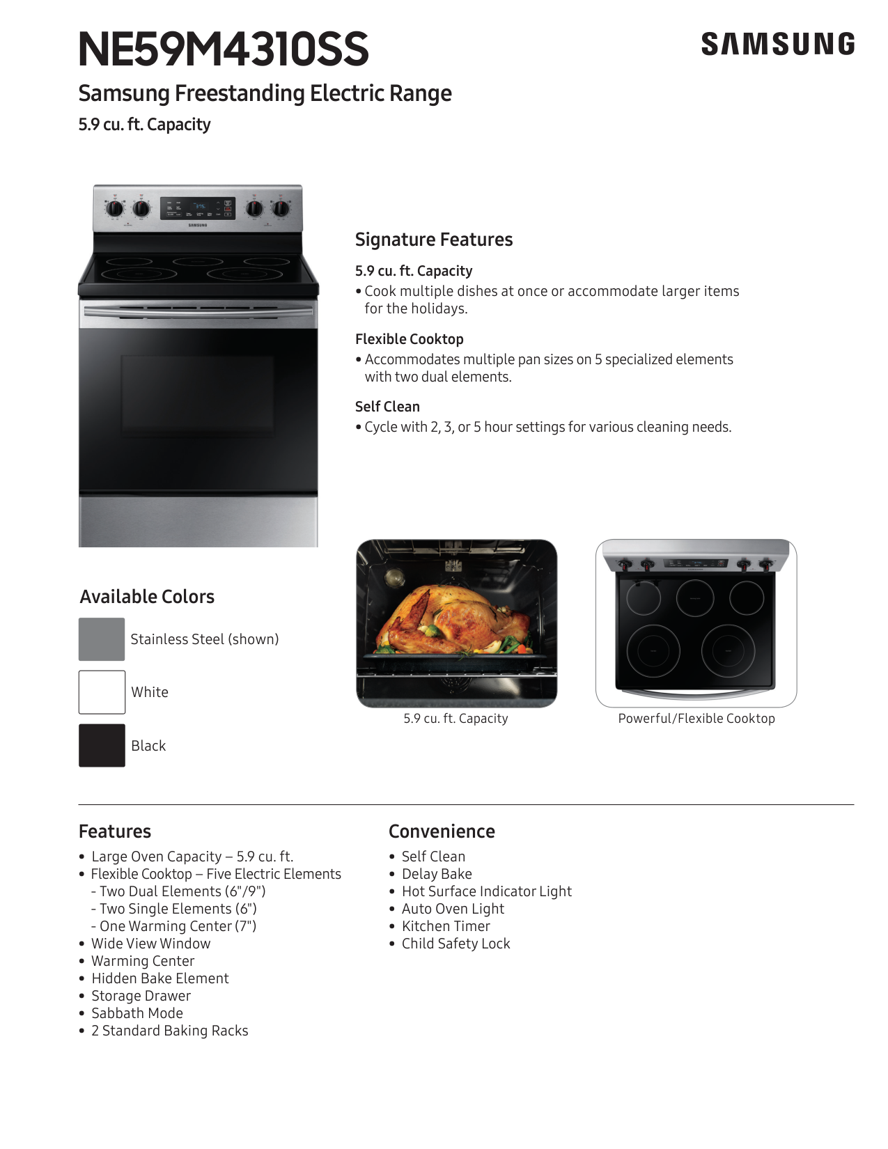Samsung Electric Range Manual