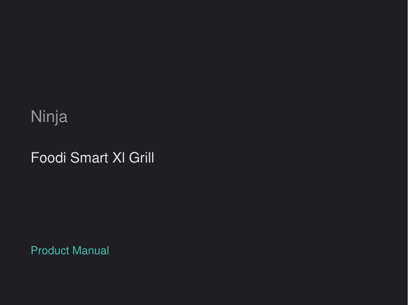 Ninja Foodi Smart Xl Grill manual