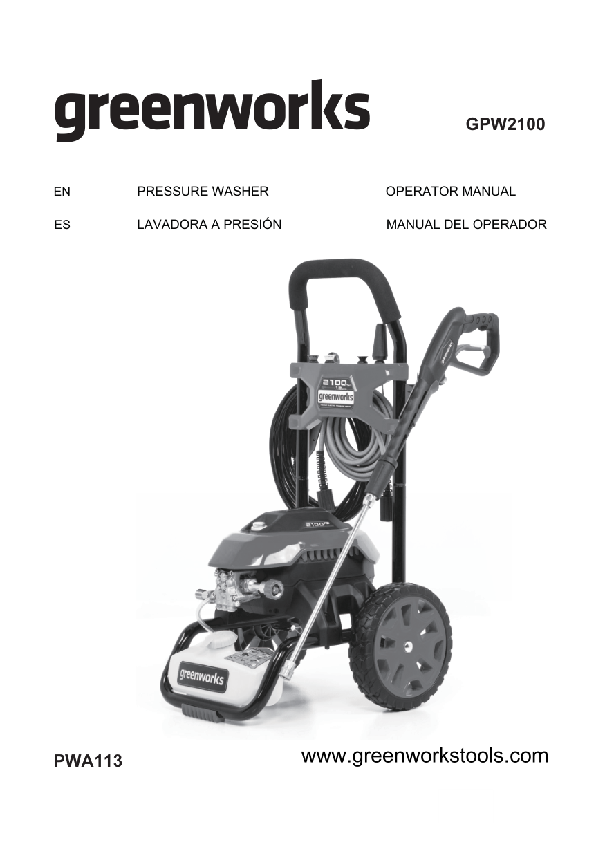 Greenworks Gpw2100
