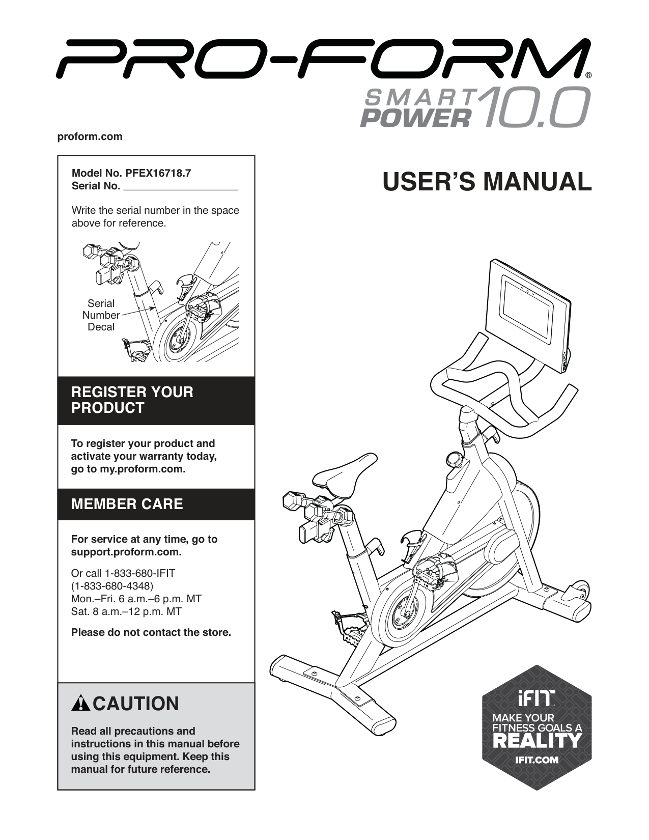 Icon Health And Fitness Pro Form Cycle Trainer 300 CI