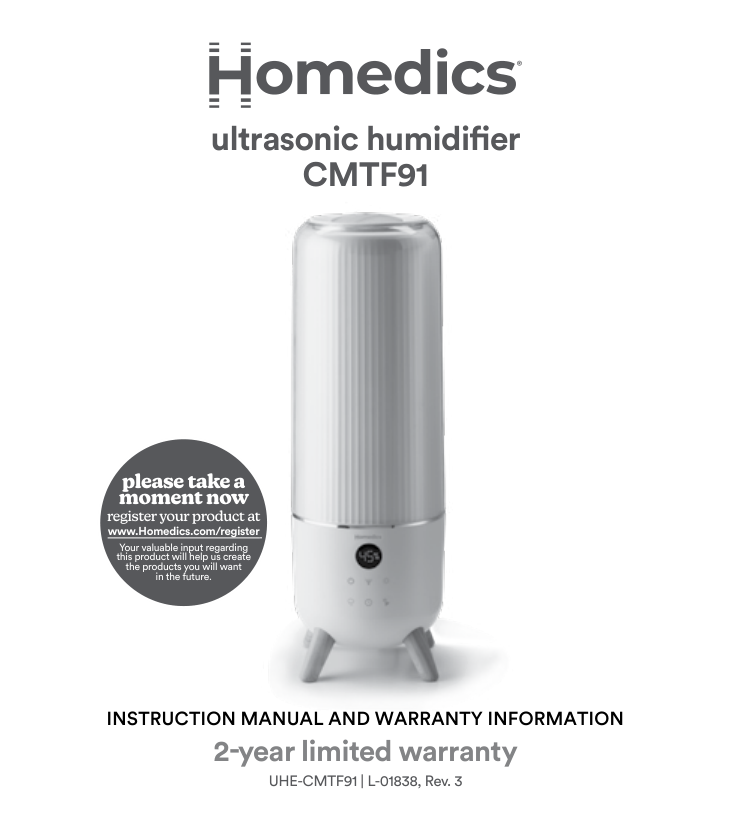 Homedics Humidifier manual