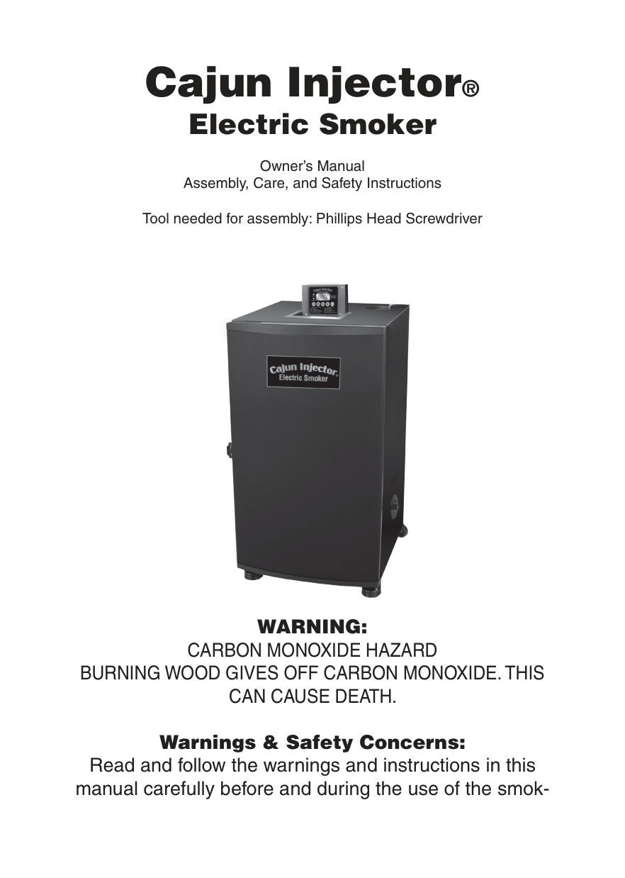 Cajun Injector Electric Smoker