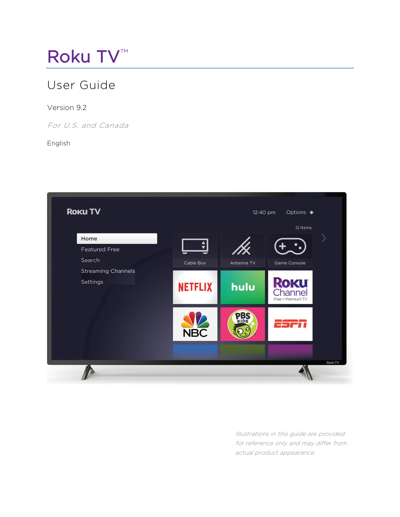 Roku Keep TV Smart Television manual