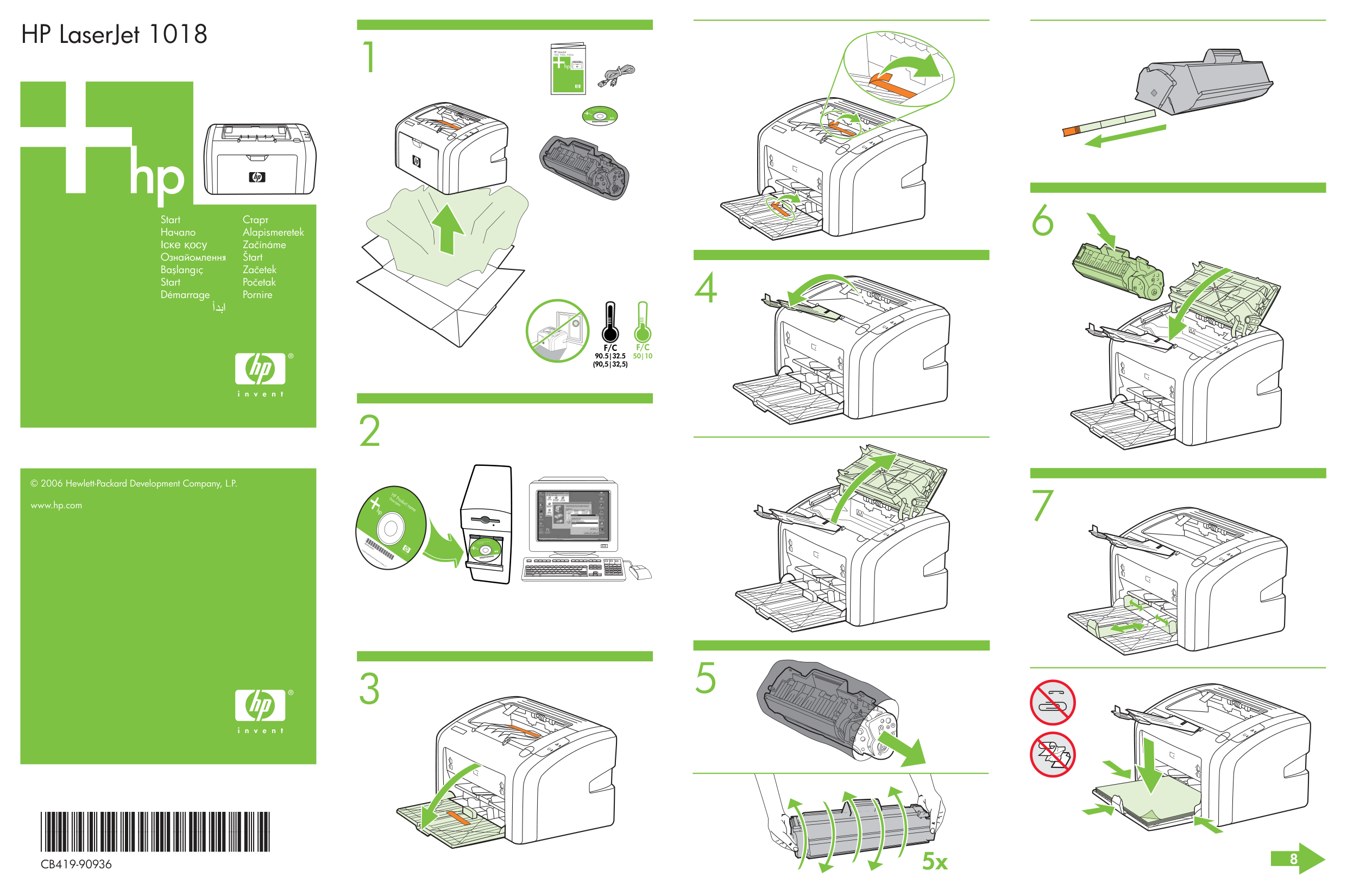 HP Laserjet 1018 Printer manual