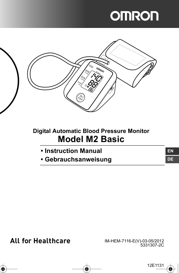 Omron M2 Basic Automatic Upper Arm Blood Pressure Monitor