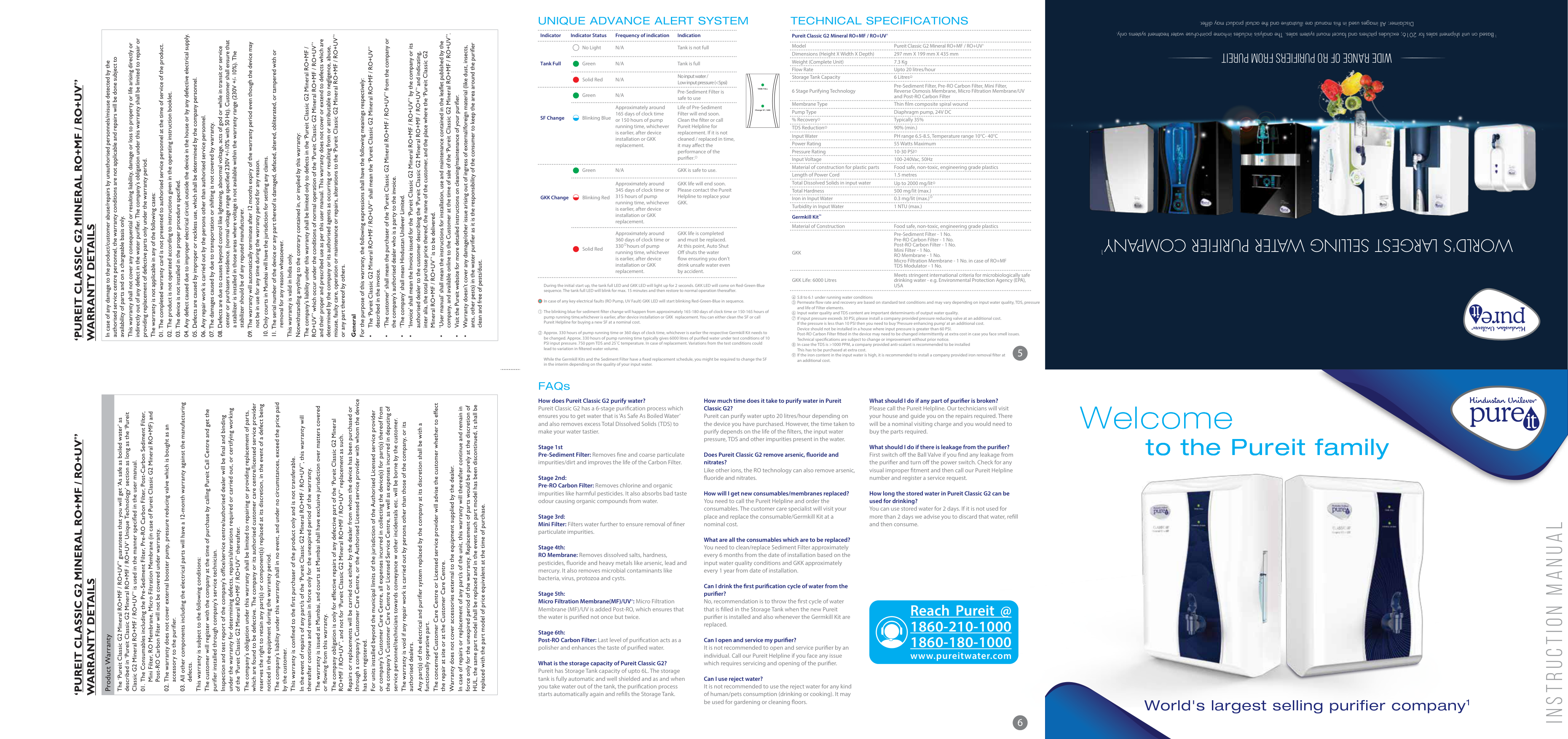 Pureit Marvella UV G2 Water Purifier