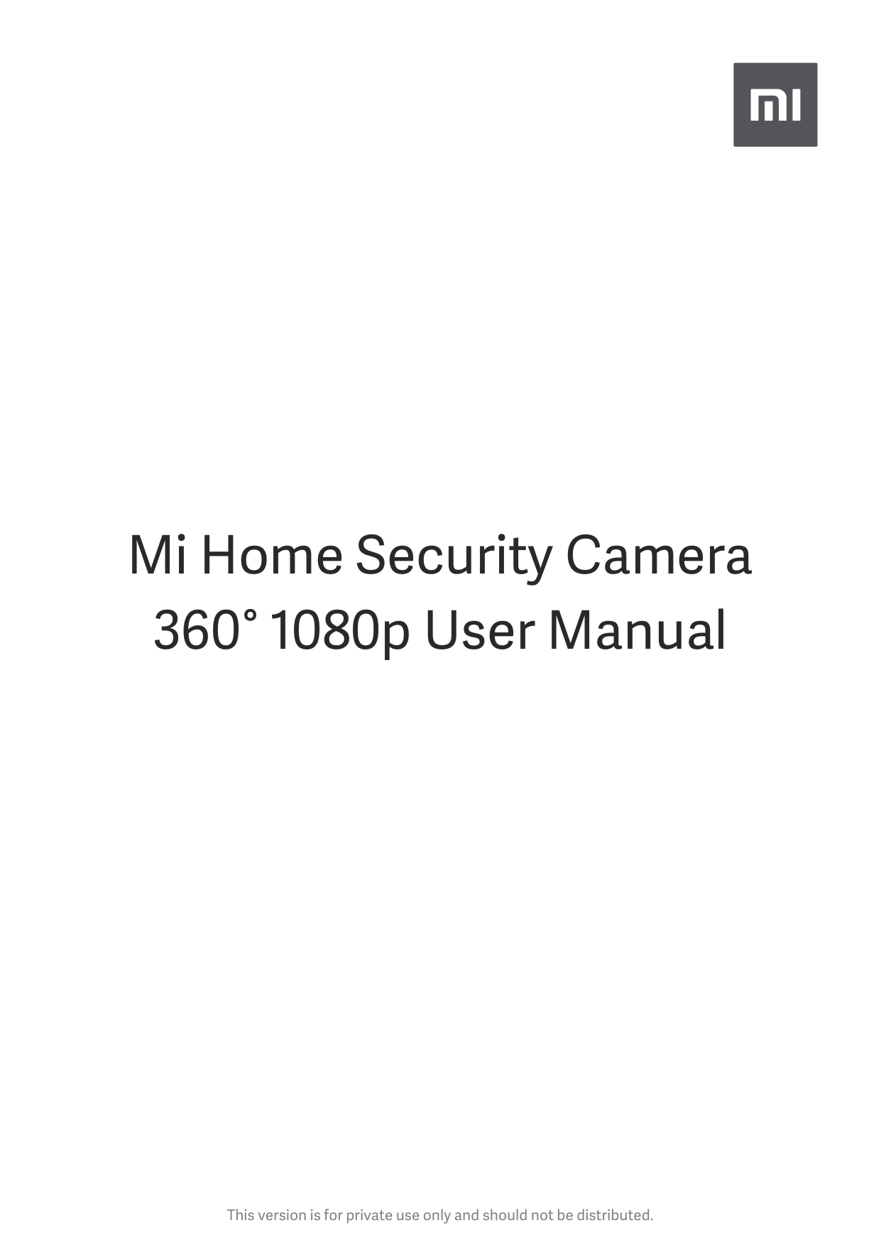 Xiaomi MI 360 Home Security Camera 1080p