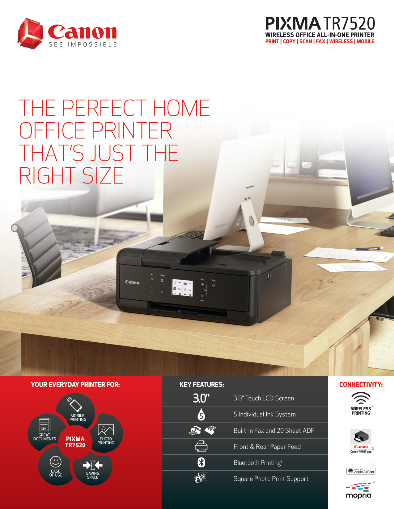 Canon Pixma TR7520 Printer