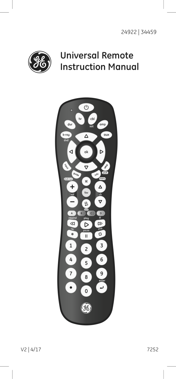Universal Remote Control Code List