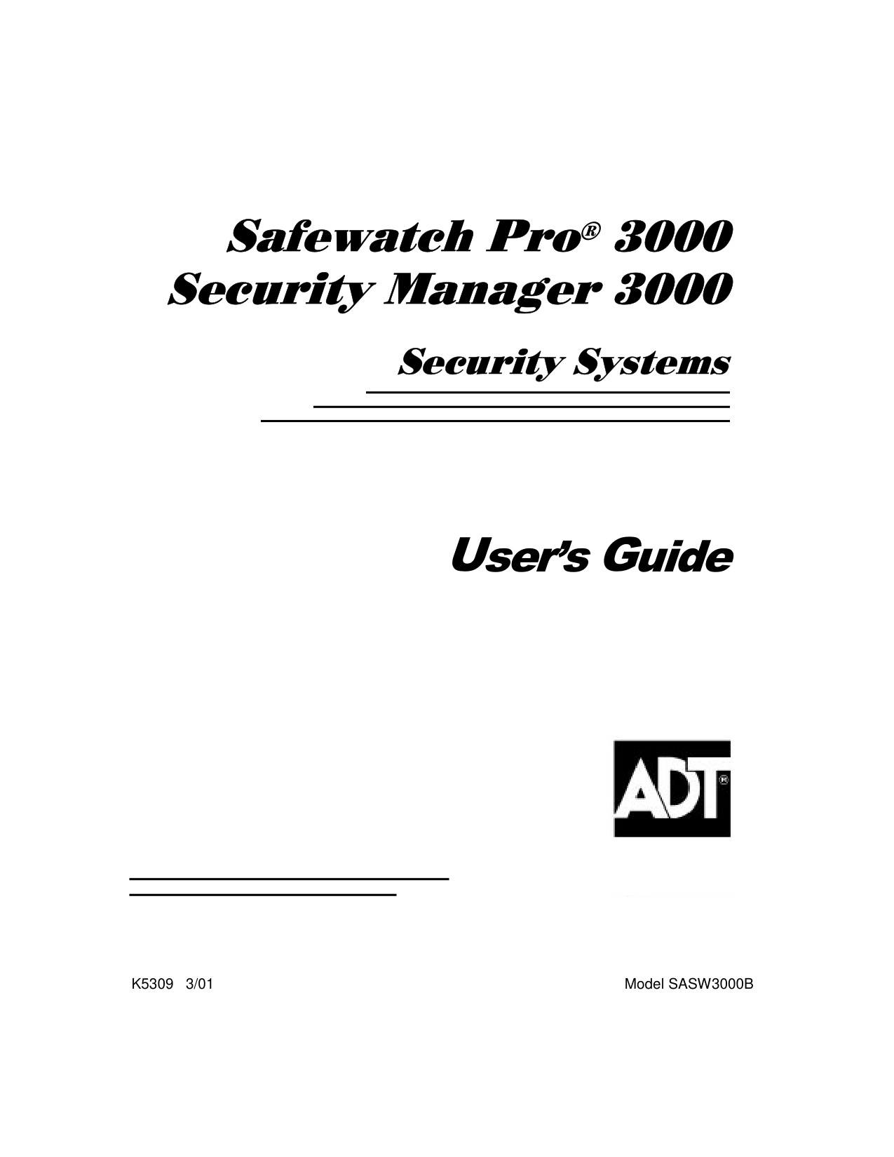 ADT Safewatch Pro 3000