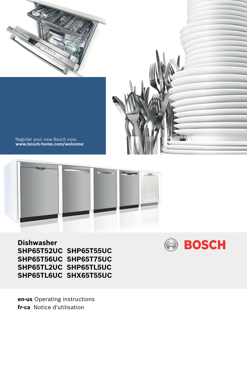 Bosch SHP65TL5UC 800 Series Stainless Steel Dishwasher