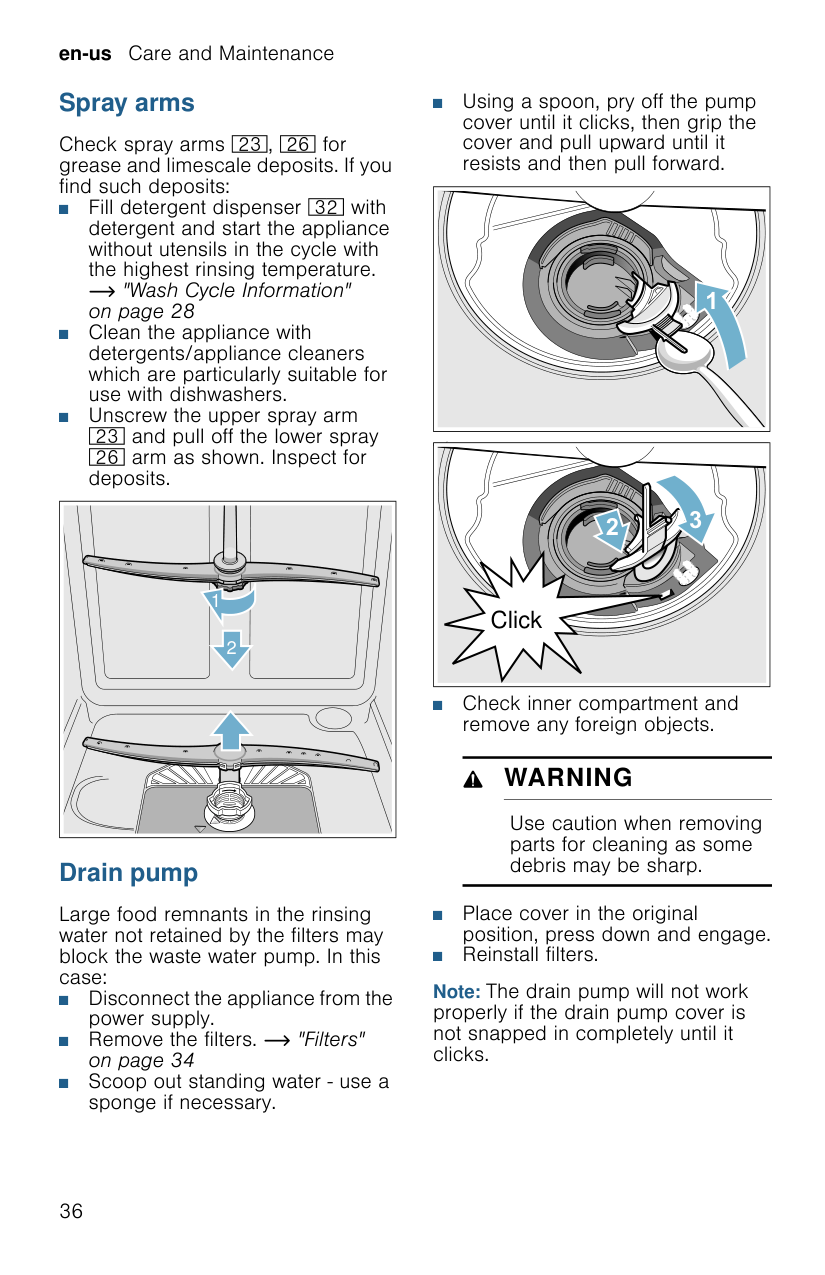 Manual page 36 — Bosch error E09