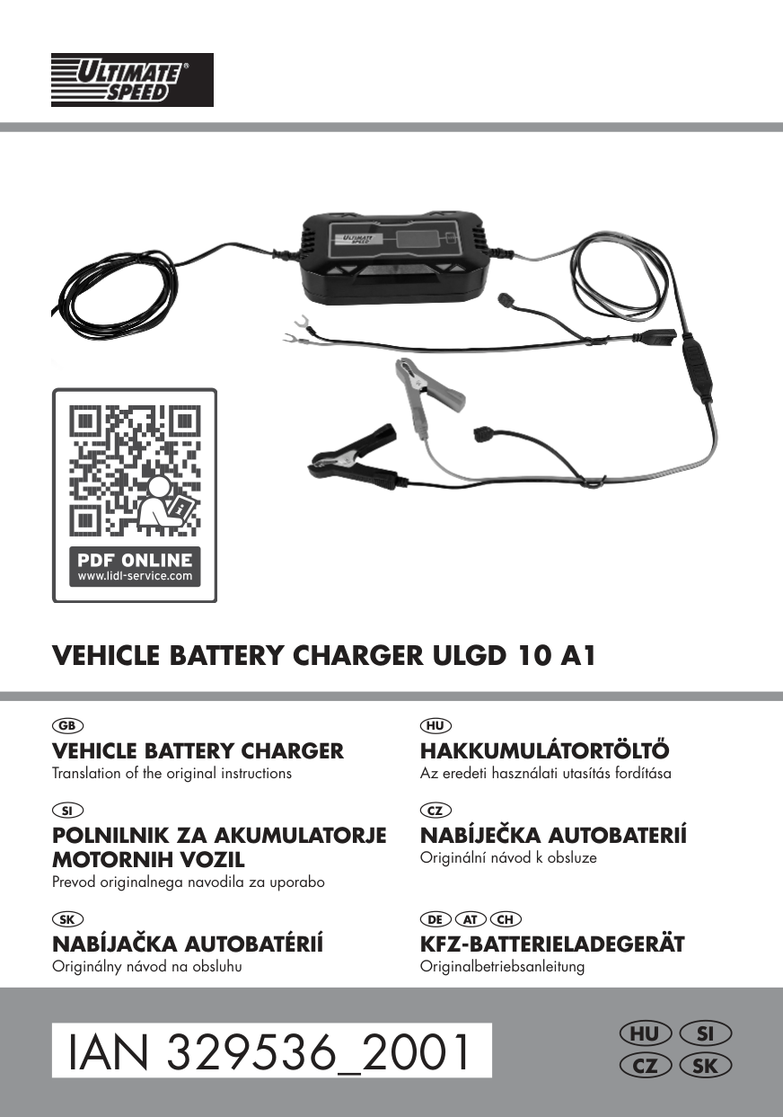 Ultimate Speed Ulgd 10 A1 Vehicle Battery Charger