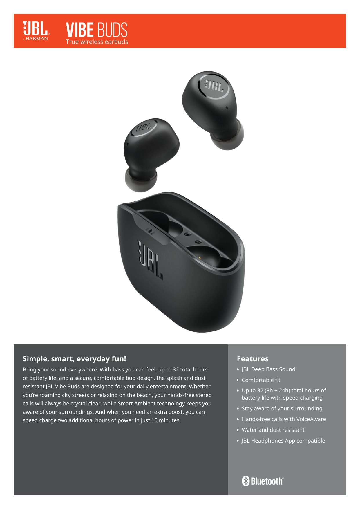 Jbl Vibe Buds True Wireless Headphones