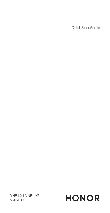 Honor Vne Lx3 Smartphone manual