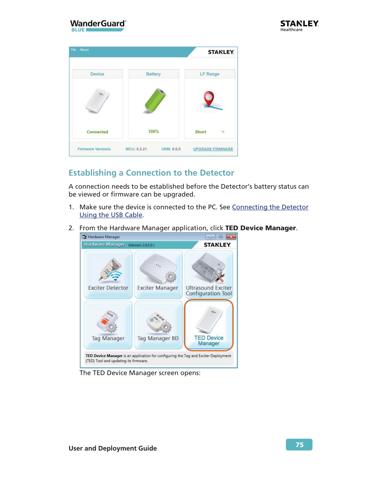 Stanley WanderGuard BLUE Detector manual