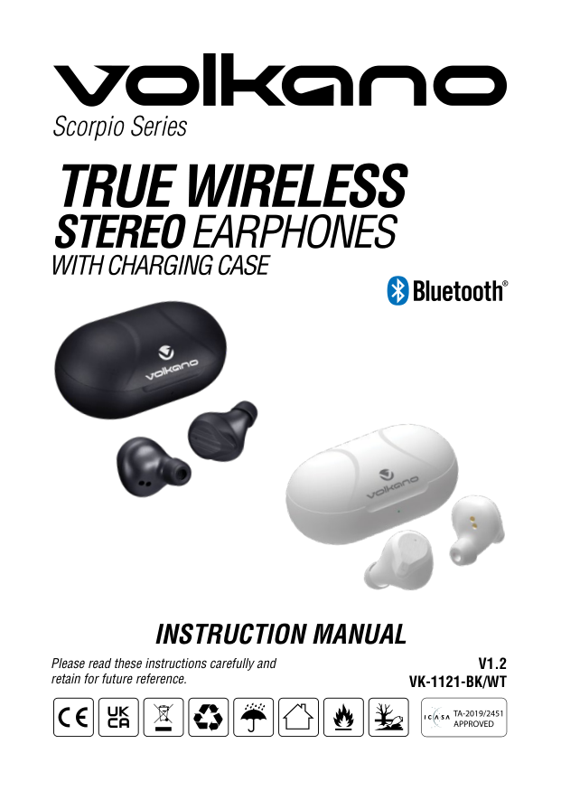 Volkano Wireless Headphones Manual 20