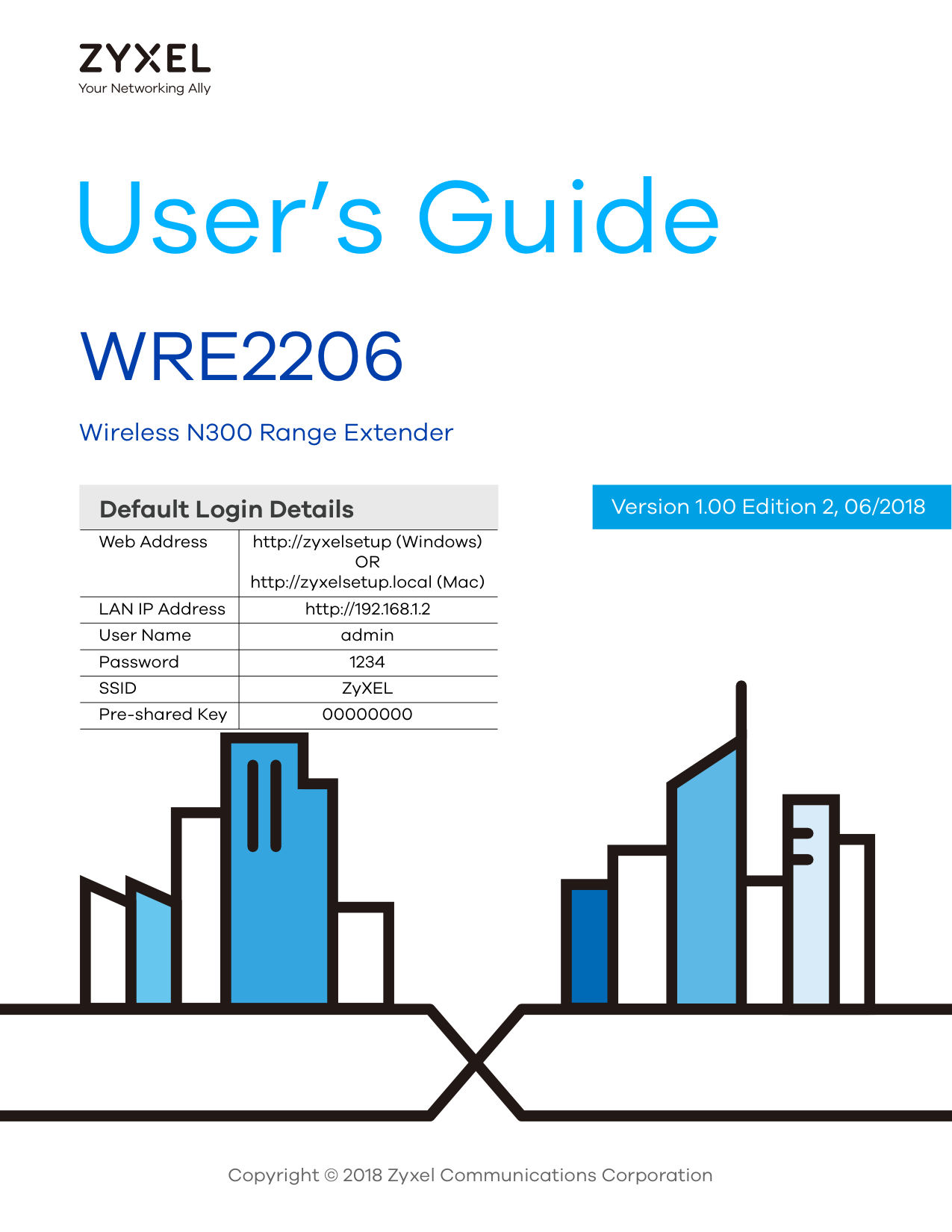 Zyxel Wre2206 Wireless N300 Range Extender User Guide