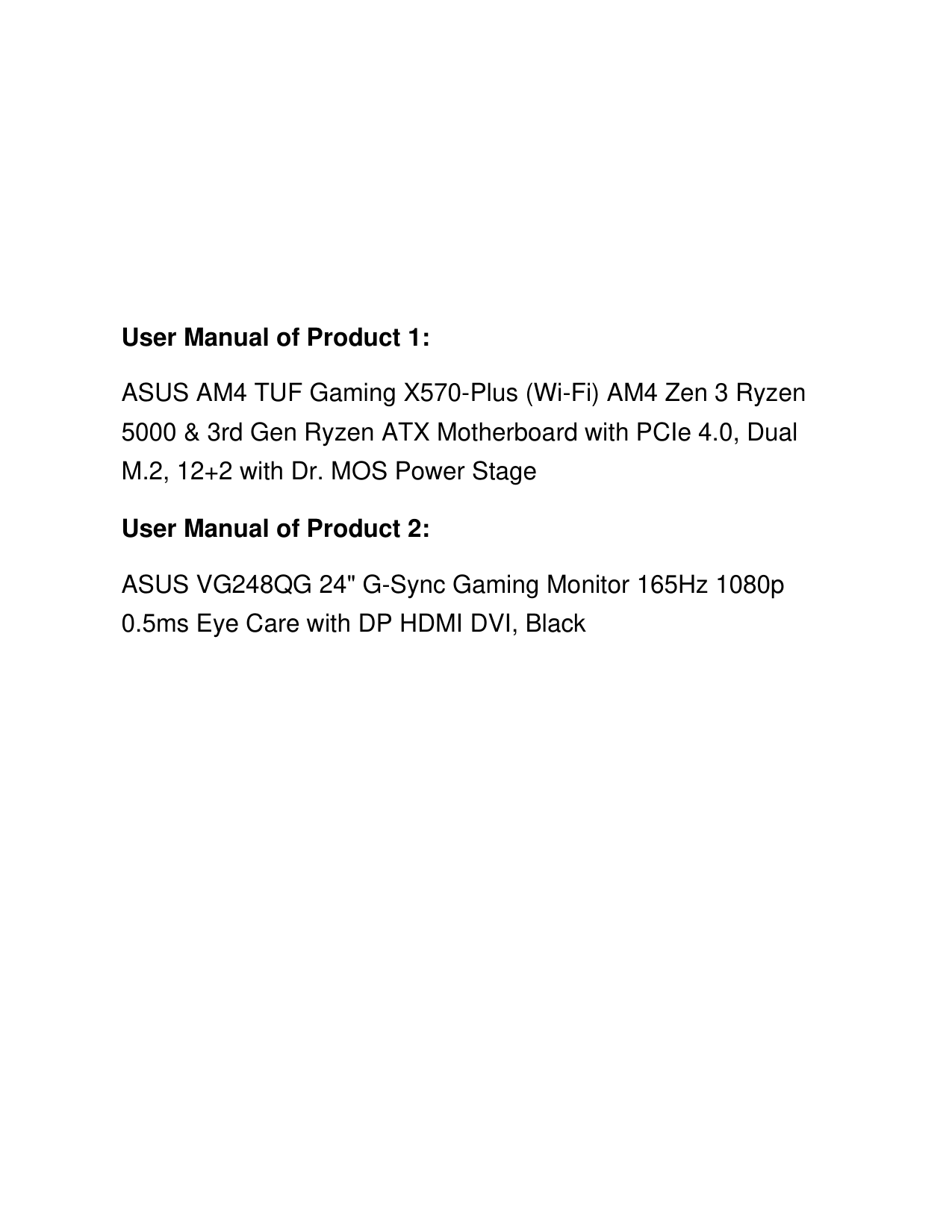 ASUS X570 Plus Am4 Tuf Gaming Atx Motherboard